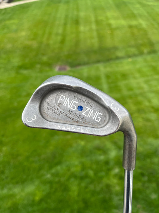 Photo of Ping Zing 3 Iron Blue Dot Steel 39
