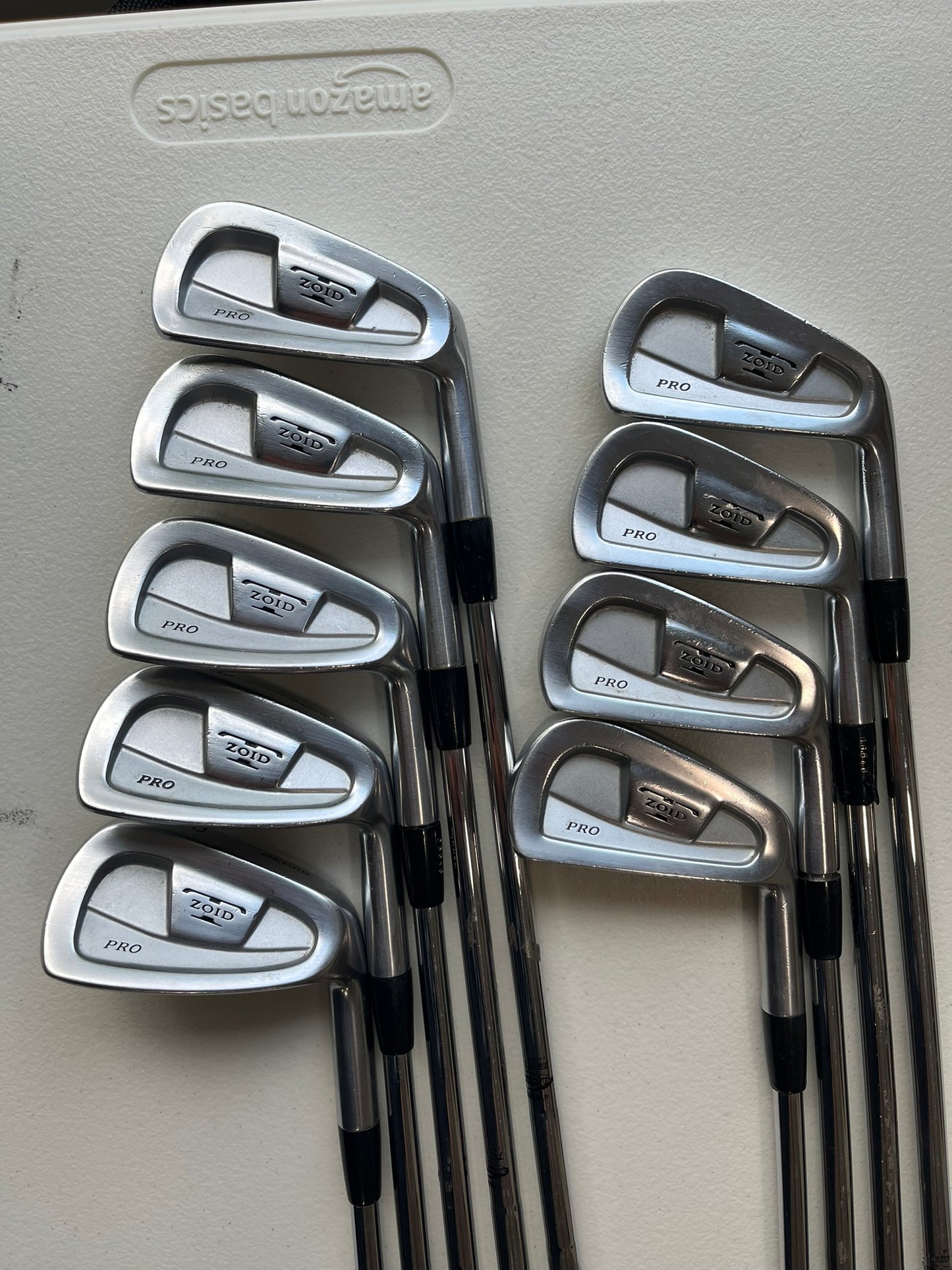 Mizuno T-Zoid Pro Iron Set 2-PW Dynamic Gold S300 Stiff Flex +1/2″ NICE