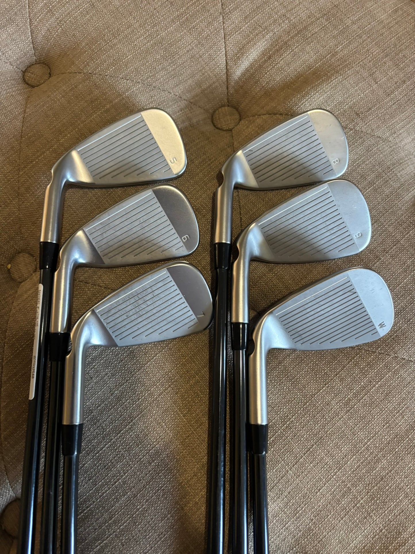 Ping G730 Iron Set 5-PW Black Dot Recoil Dart 75 F3 Regular Flex STD MINT