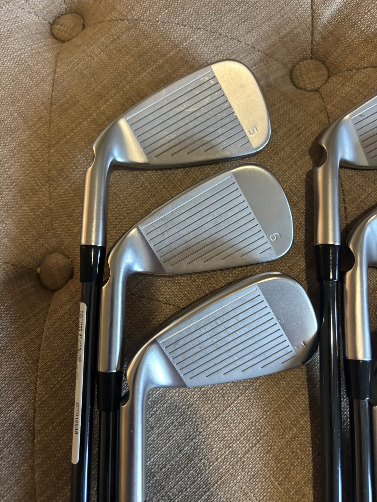 Ping G730 Iron Set 5-PW Black Dot Recoil Dart 75 F3 Regular Flex STD MINT