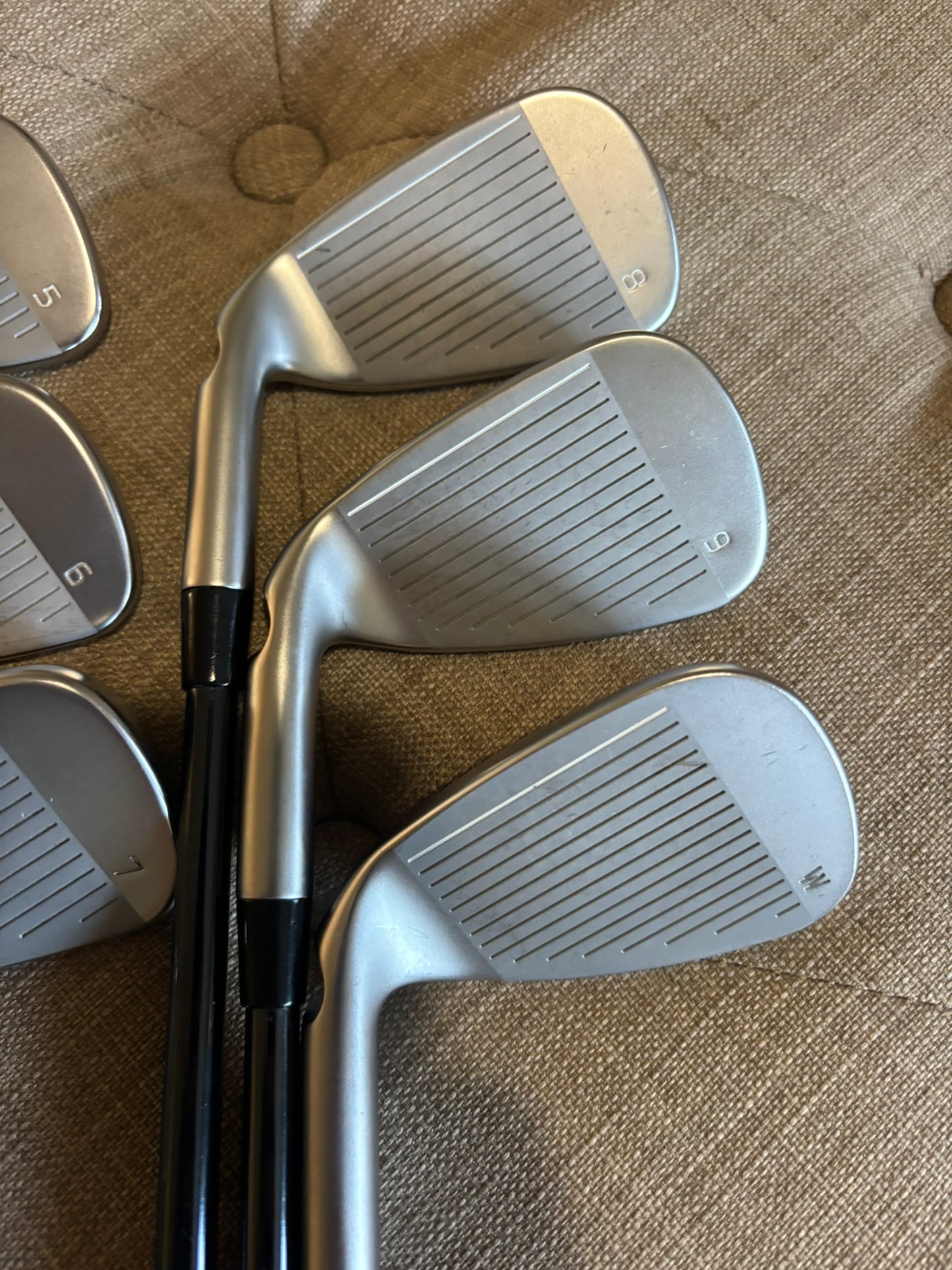 Ping G730 Iron Set 5-PW Black Dot Recoil Dart 75 F3 Regular Flex STD MINT