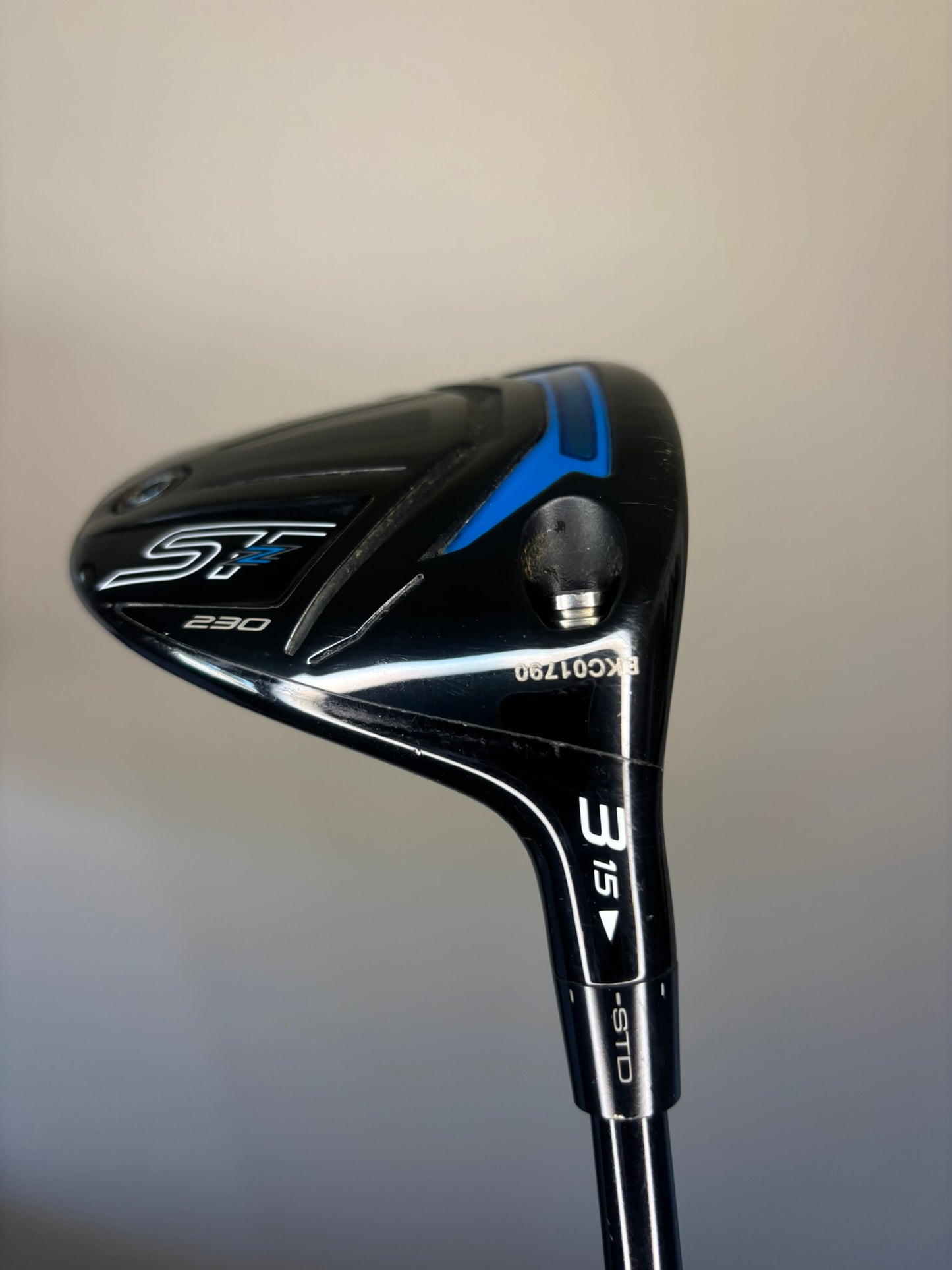 Mizuno ST-Z 230 3-Wood 15° Kai'Li Blue 70g Stiff Flex 43″ +HC NICE