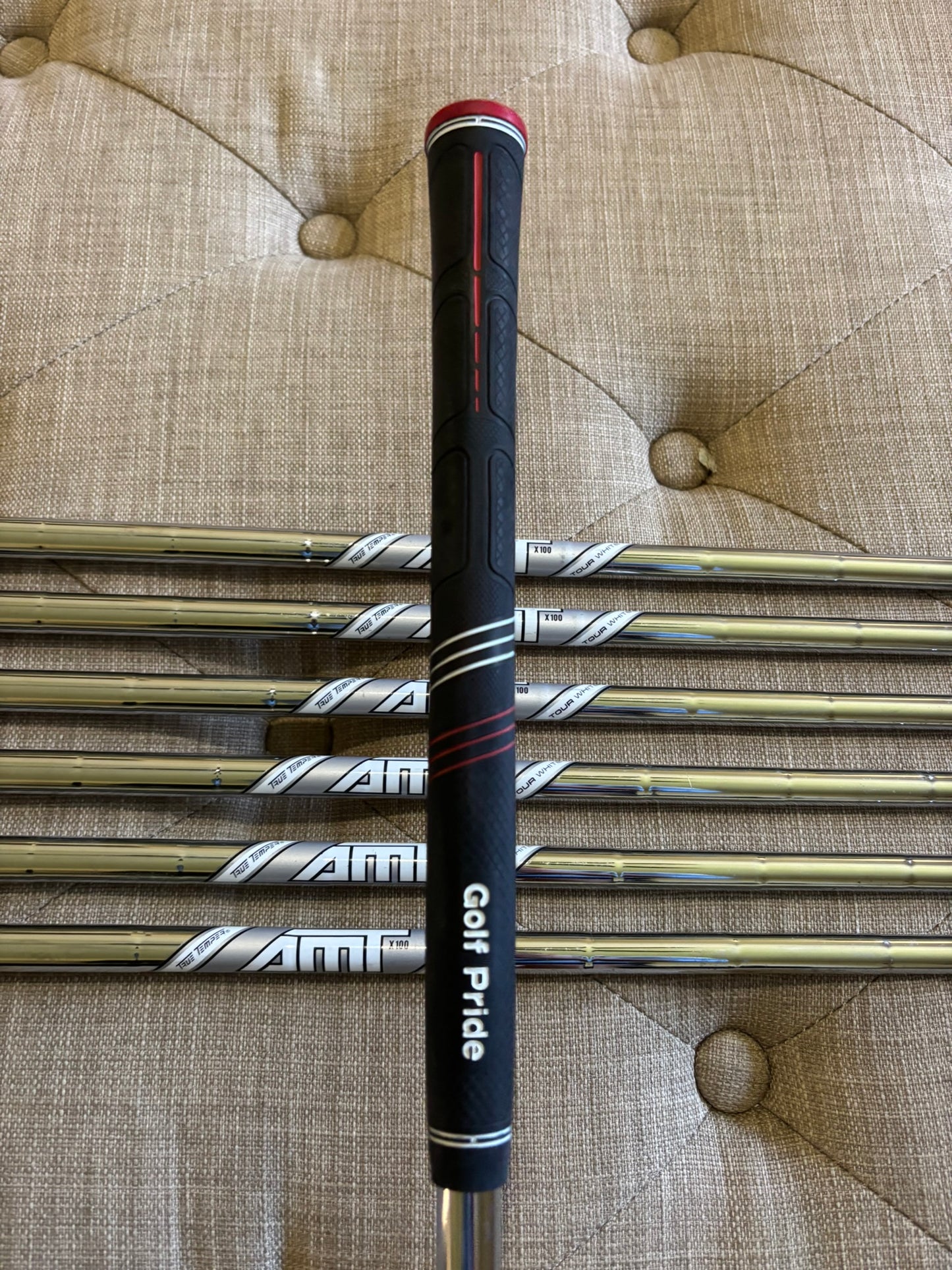 Titleist 718 AP1 Iron Set 4-PW AMT White X100 Extra Stiff Flex STD NICE