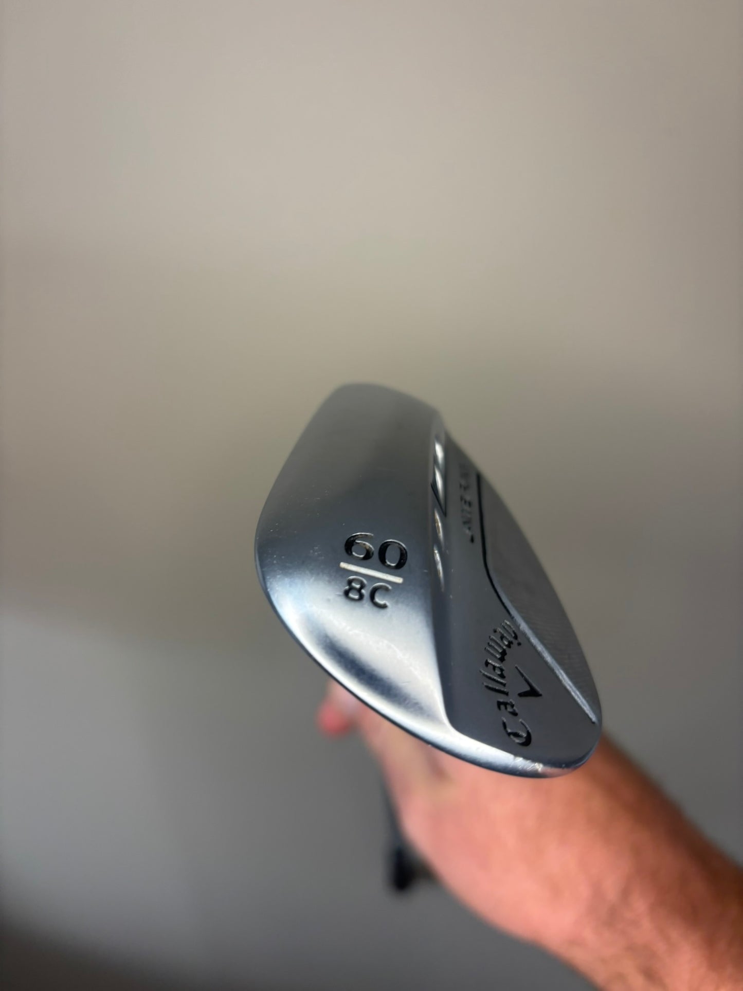 Callaway Jaws Raw Chrome Lob Wedge 60° / 8C S400 Stiff Flex 35″ NICE