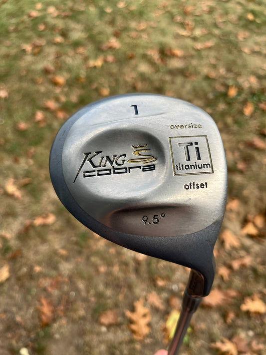 Cobra Titanium Offset Oversize Driver 9.5° Supershaft Stiff Flex 45.25″ +HC NICE