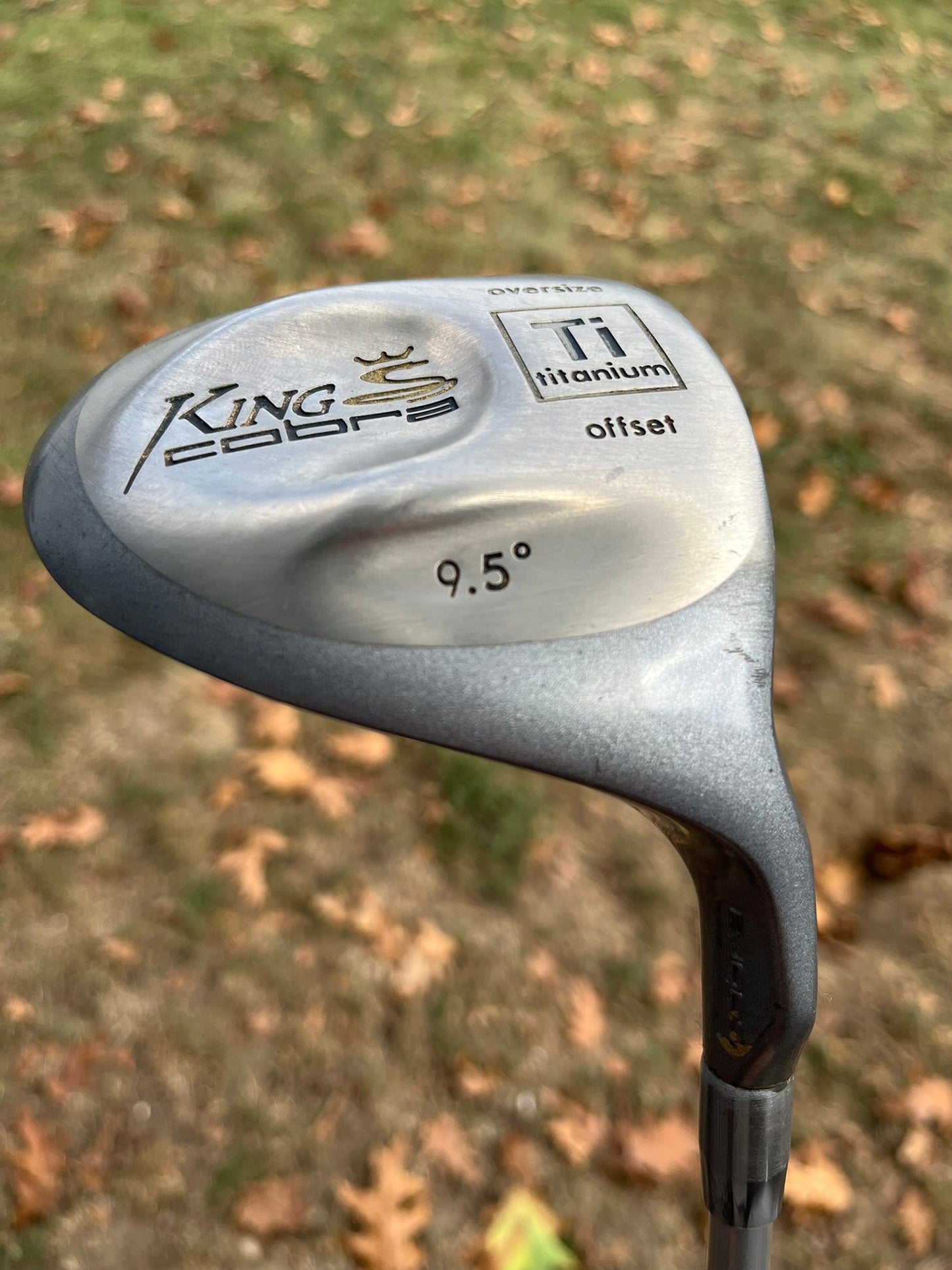Cobra Titanium Offset Oversize Driver 9.5° Supershaft Stiff Flex 45.25″ +HC NICE