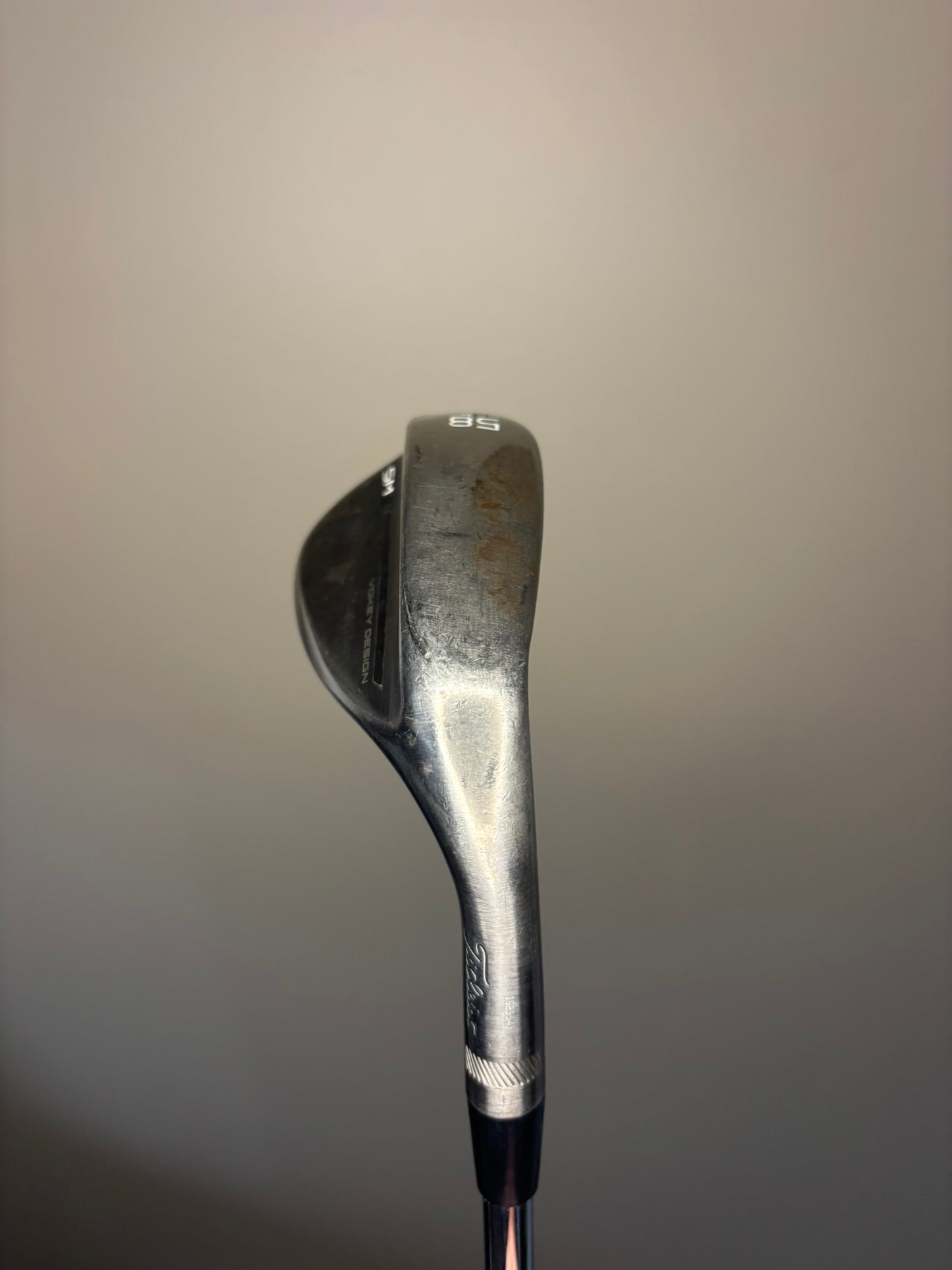 Titleist Vokey SM9 Brushed Steel Lob Wedge 58° / 14K Wedge Flex 35″ NICE