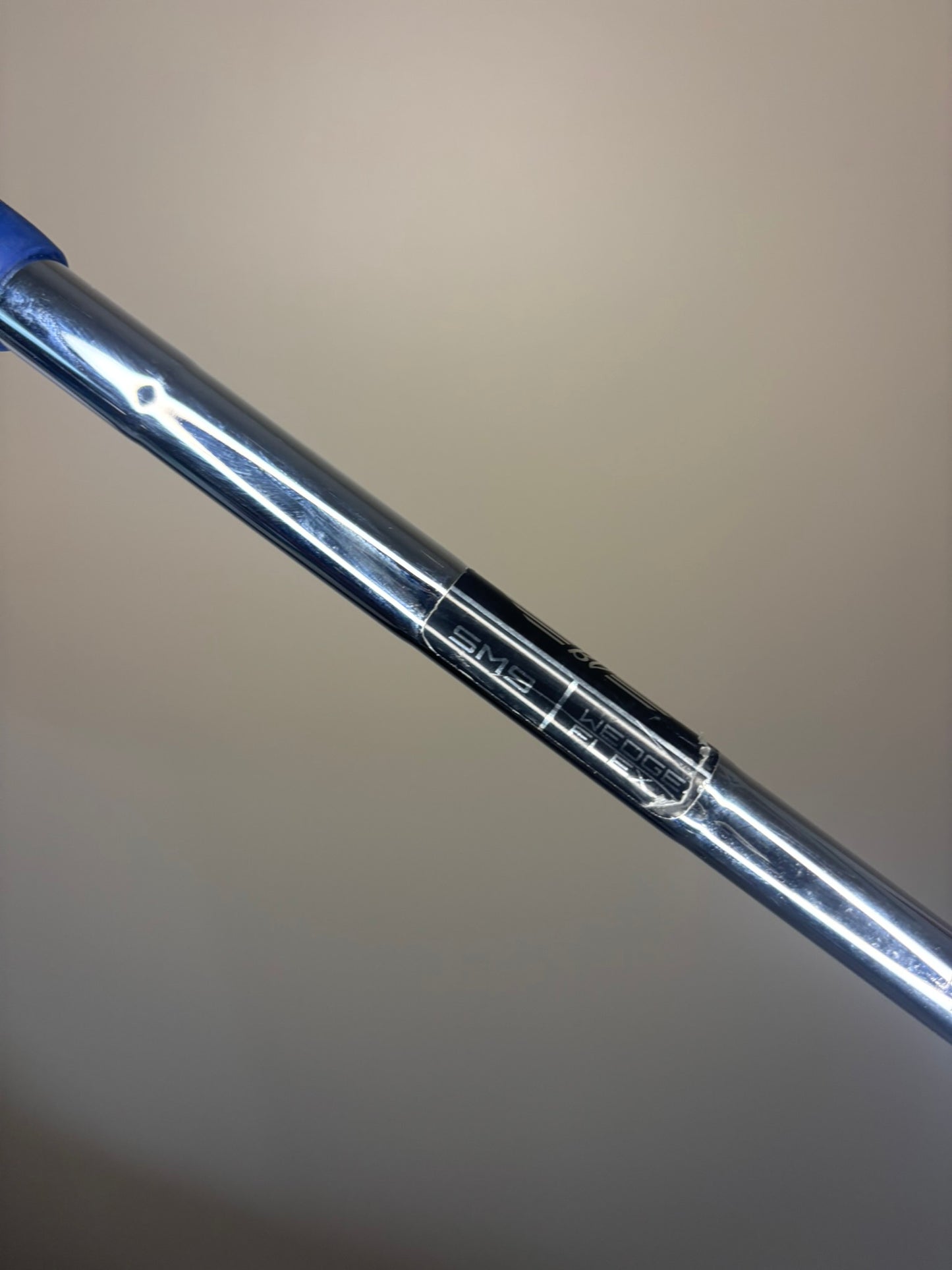 Titleist Vokey SM9 Brushed Steel Lob Wedge 58° / 14K Wedge Flex 35″ NICE