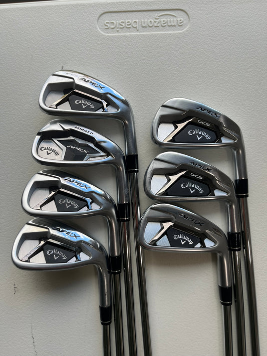 Callaway Apex DCB 21 Combo Iron Set 4-PW Elevate 95 Stiff Flex Standard READ