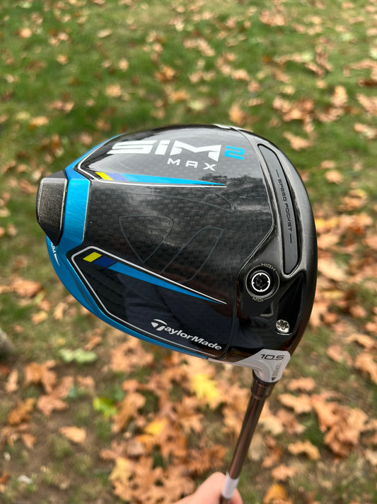 Taylormade Sim2 Max Driver 10.5° Fujikura Pro 60 Stiff Flex 45.25″ +HC NICE