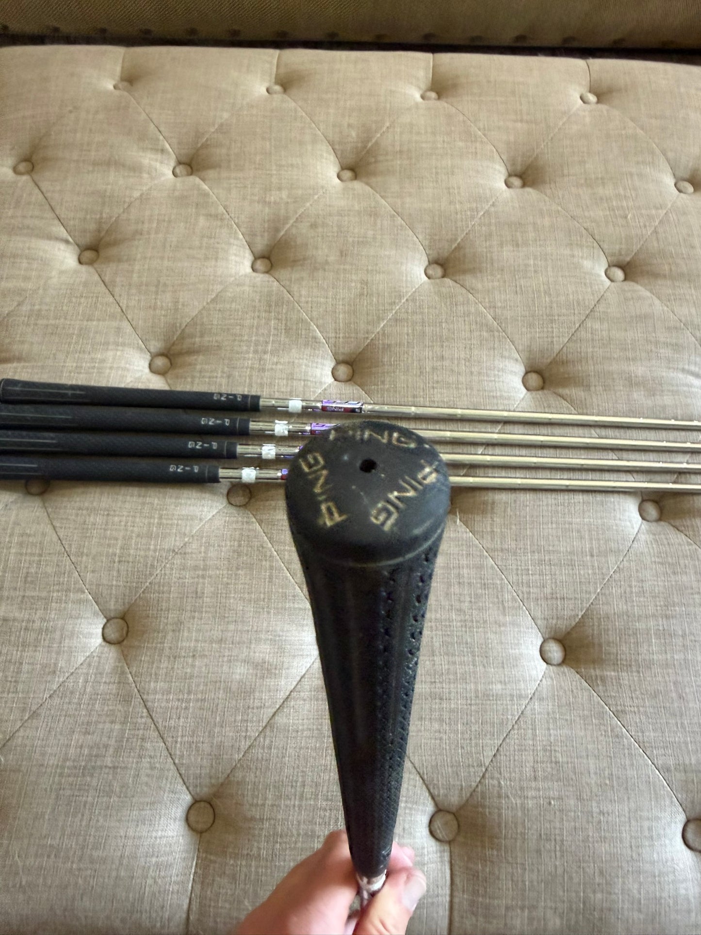 Ping i20 Iron Set 6-PW Orange Dot CFS Stiff Flex -1/2″ NICE