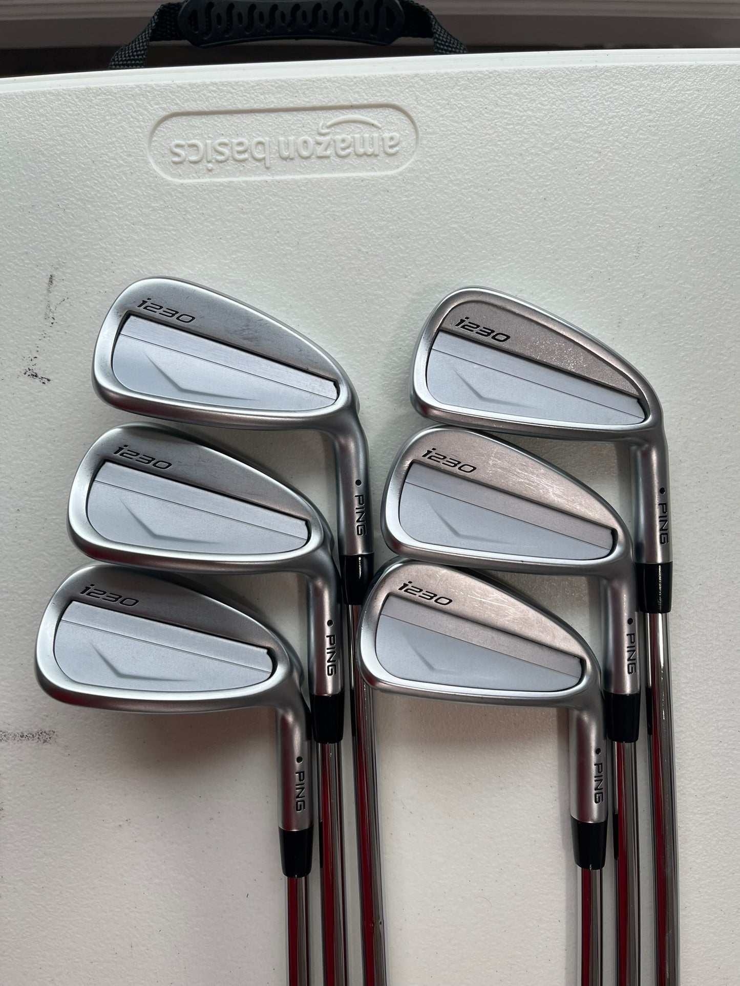 Ping i230 Iron Set 5-PW Black Dot KBS Tour 130 Extra Stiff Flex +3/4″ NICE