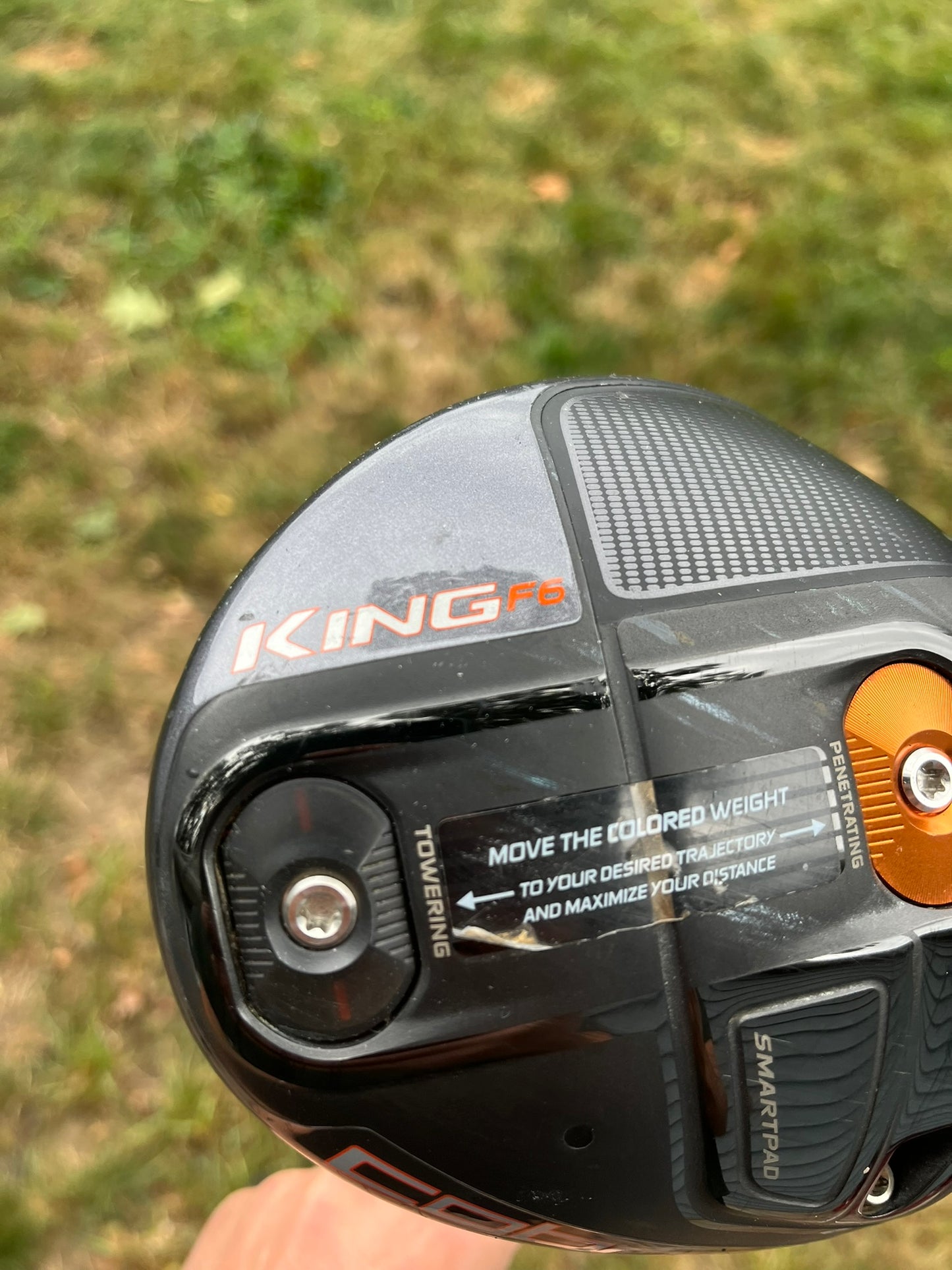 Cobra King F6 Driver 10.5° Matrix Red Tie Regular Flex 44.75″ +HC NICE