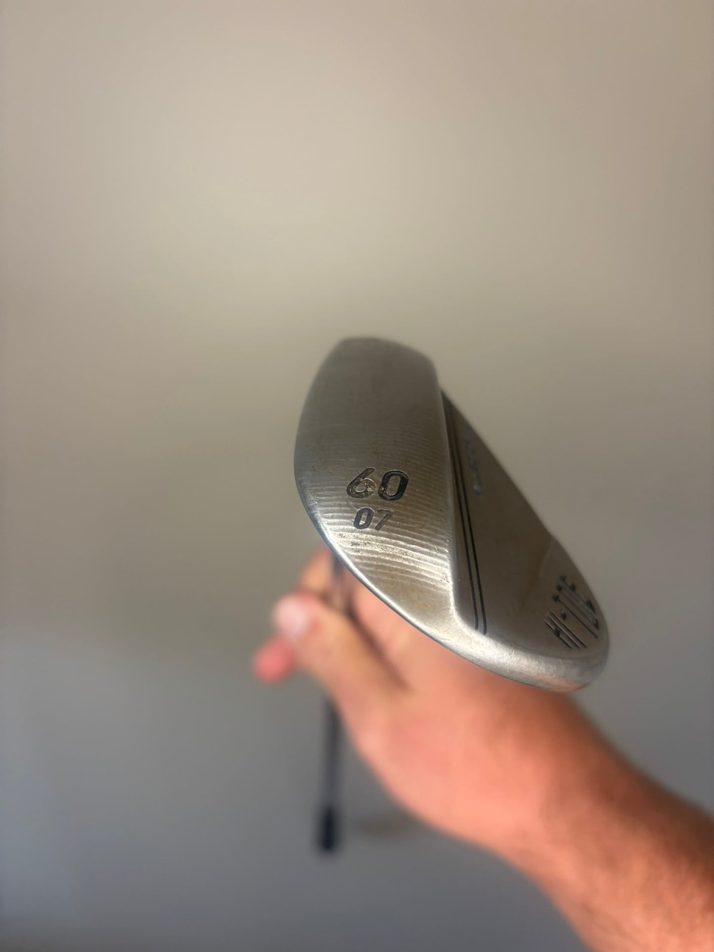 Taylormade Milled Grind HI-TOE 3 Raw Lob Wedge 60° / 7 S400 Stiff Flex 35″ NICE