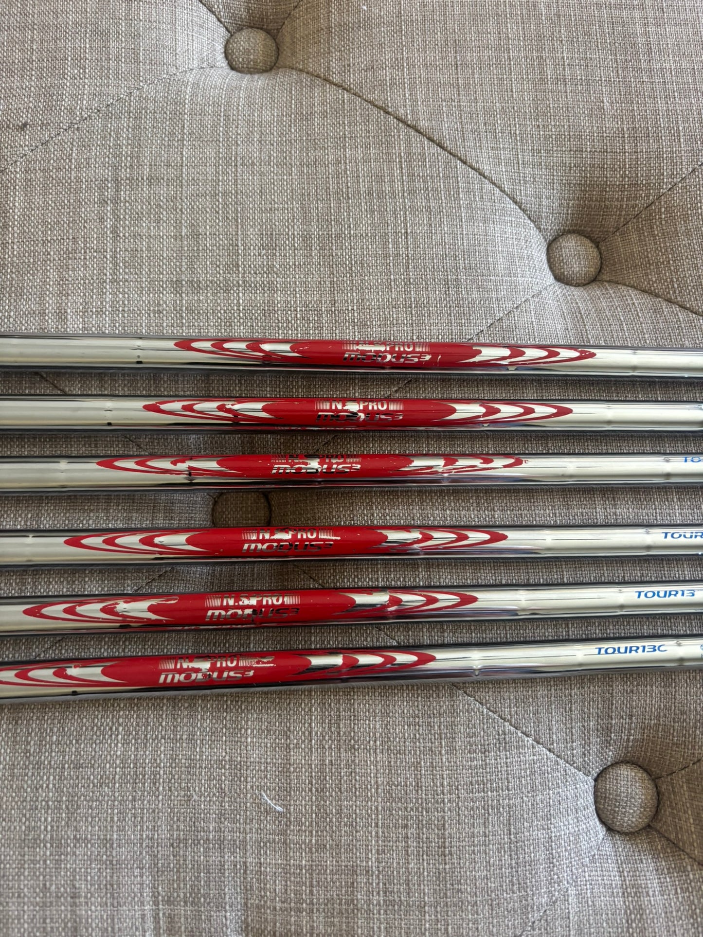 Taylormade 2023 P7MB/P7MC Combo Iron Set 4-9 NS Pro Extra Stiff Flex -1/4″ NICE