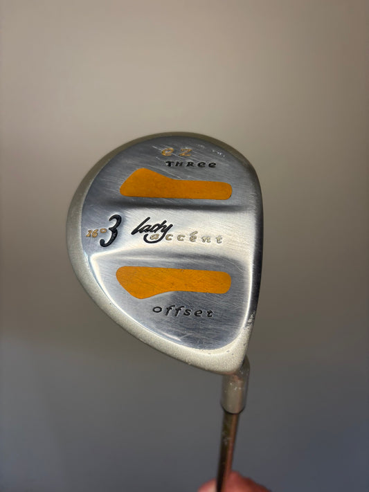 Photo of La Jolla Lady Accent Offset 3-Wood 16° Ladies Flex Triple Notch