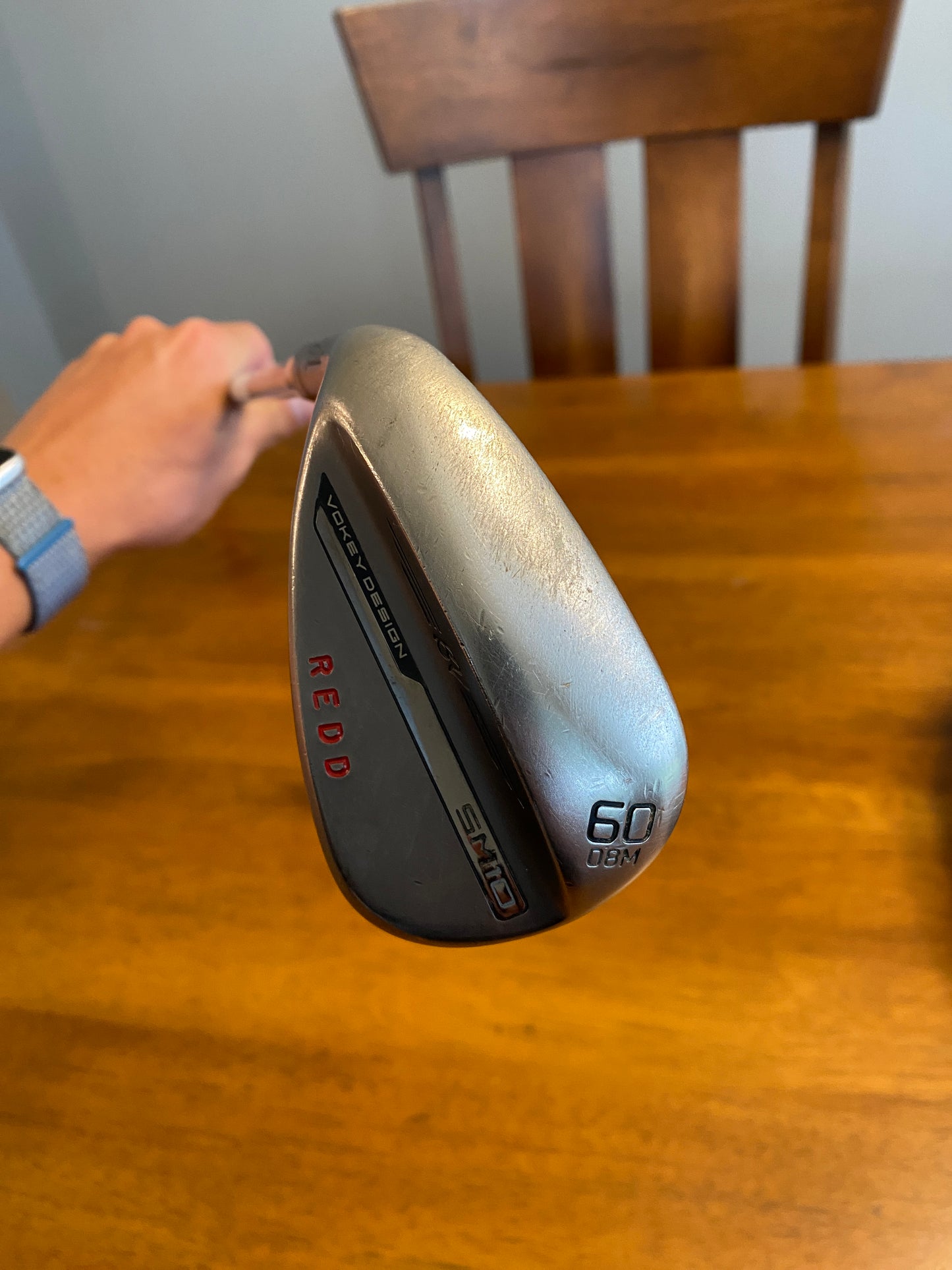 Titleist Vokey SM10.M Nickel Wedge 60° / 8 AMT White Extra Stiff Lefty 35.75″