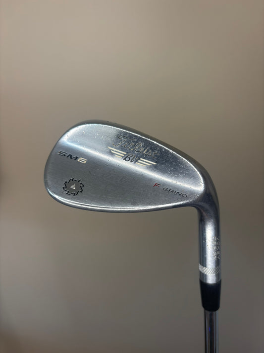 Titleist Vokey SM6 Chrome Sand Wedge 54° / 14F Wedge Flex 35.75″