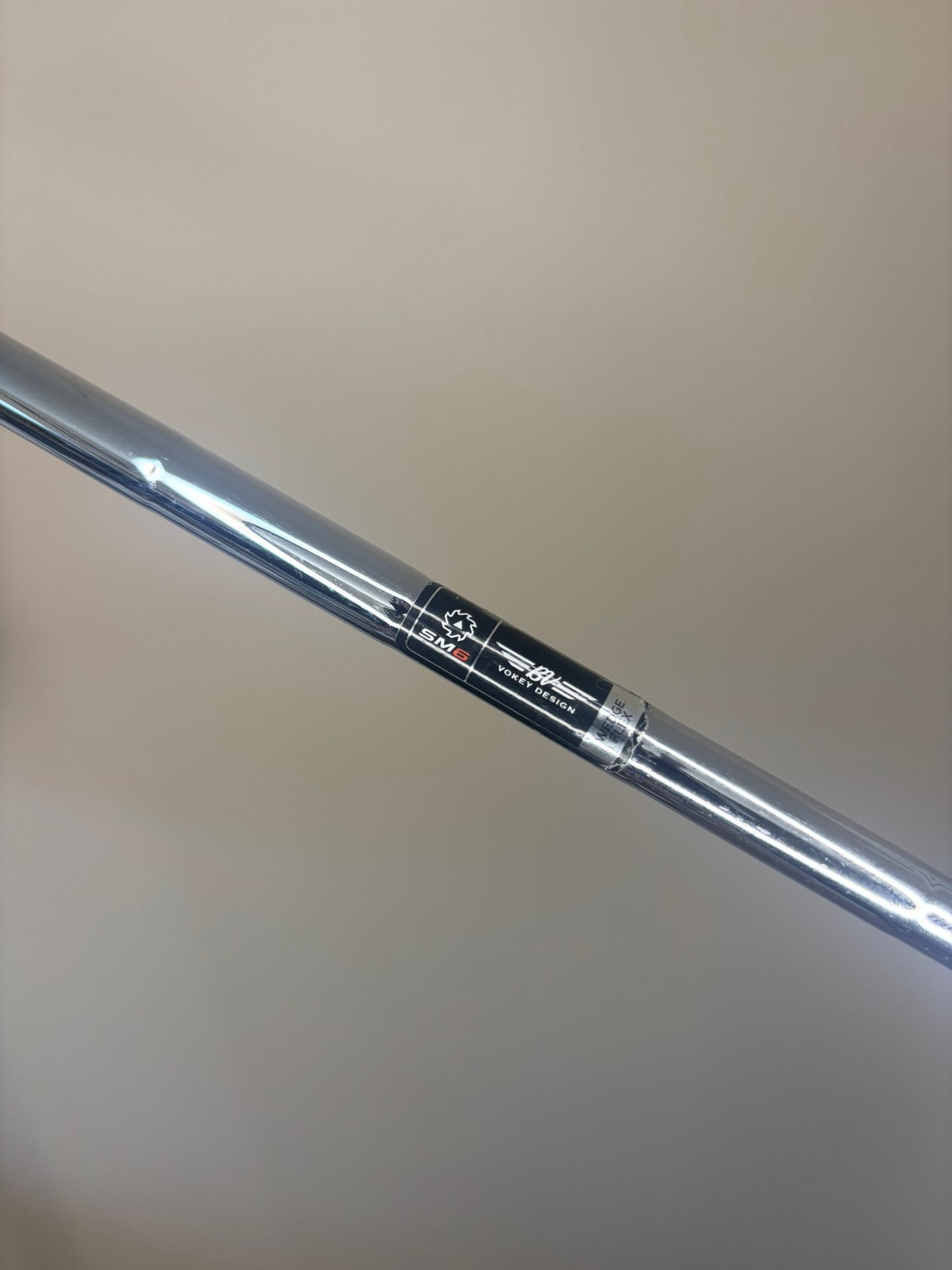 Titleist Vokey SM6 Chrome Sand Wedge 54° / 14F Wedge Flex 35.75″