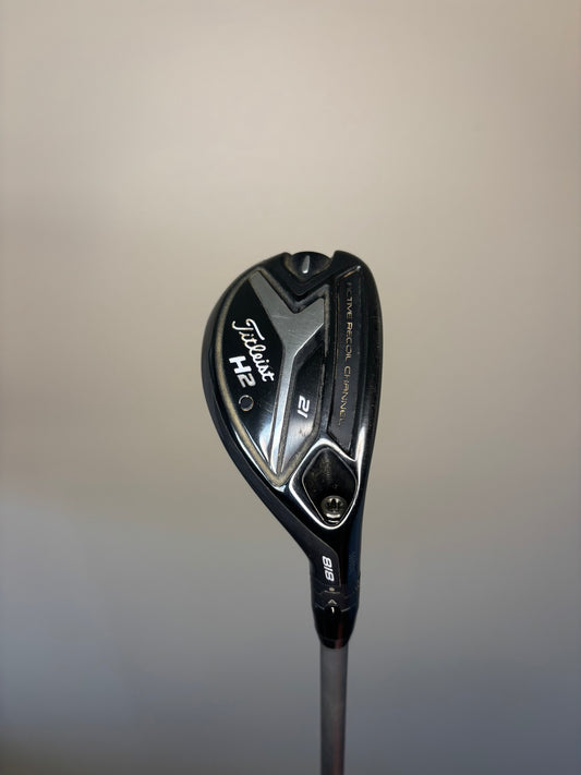 Titleist 818 H2 3 Hybrid 21° Diamana S+ 70g Stiff Flex 40″ +HC NICE