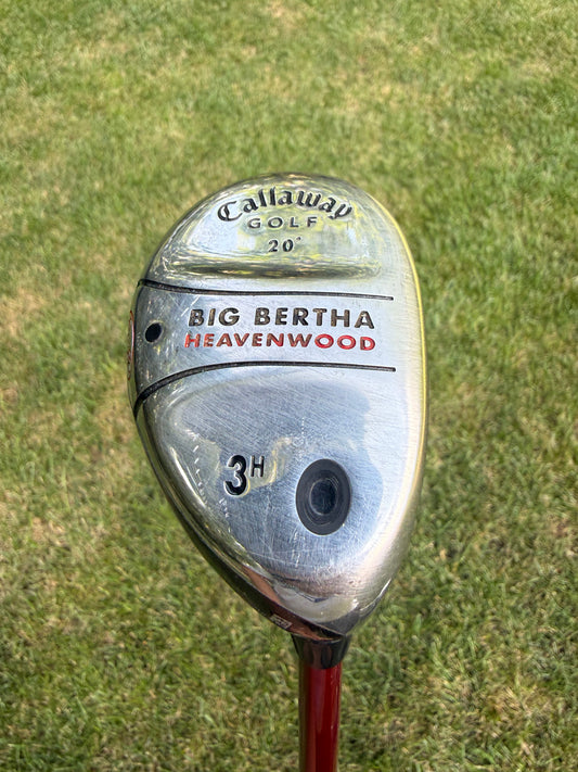 Callaway Big Bertha Heavenwood 3 Hybrid 20° RCH 75w Stiff Flex 40.25" NICE