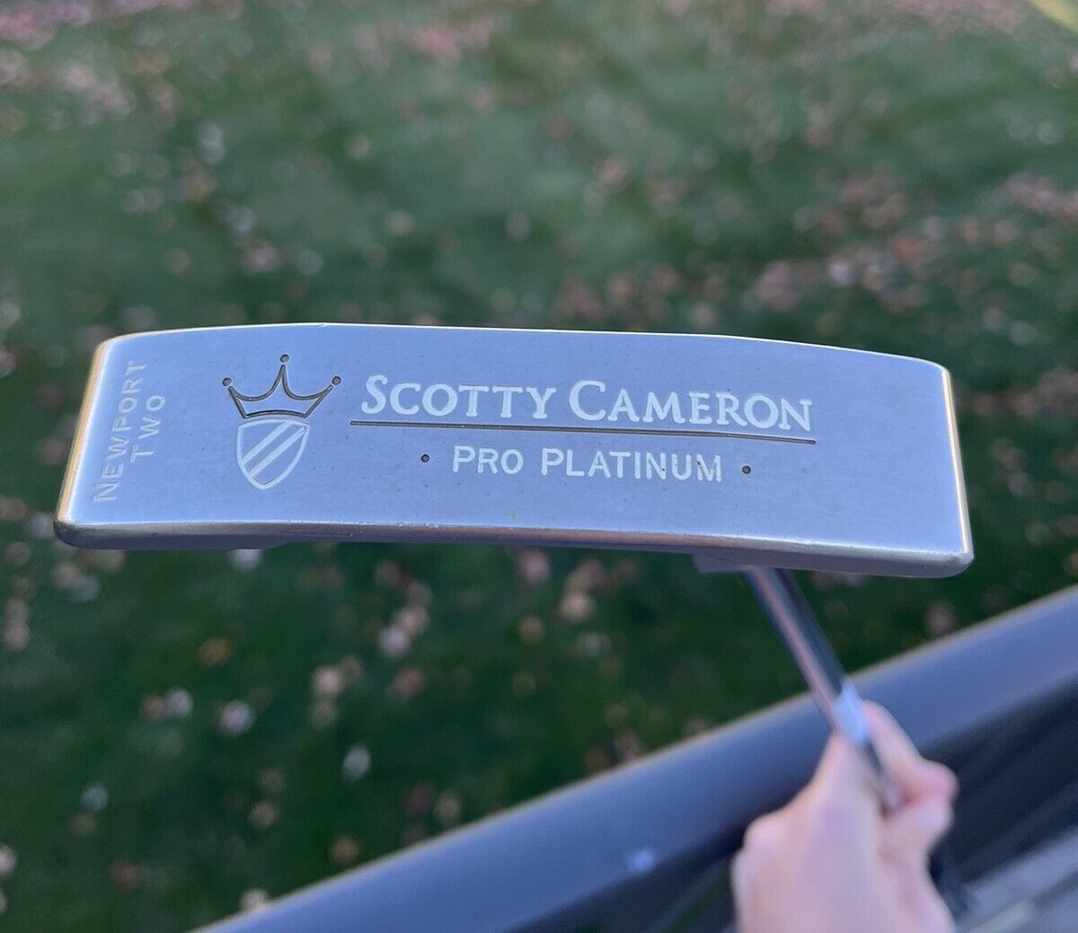 NICE Scotty Cameron Pro Platinum Newport Two 2 Putter With Headcover 34”