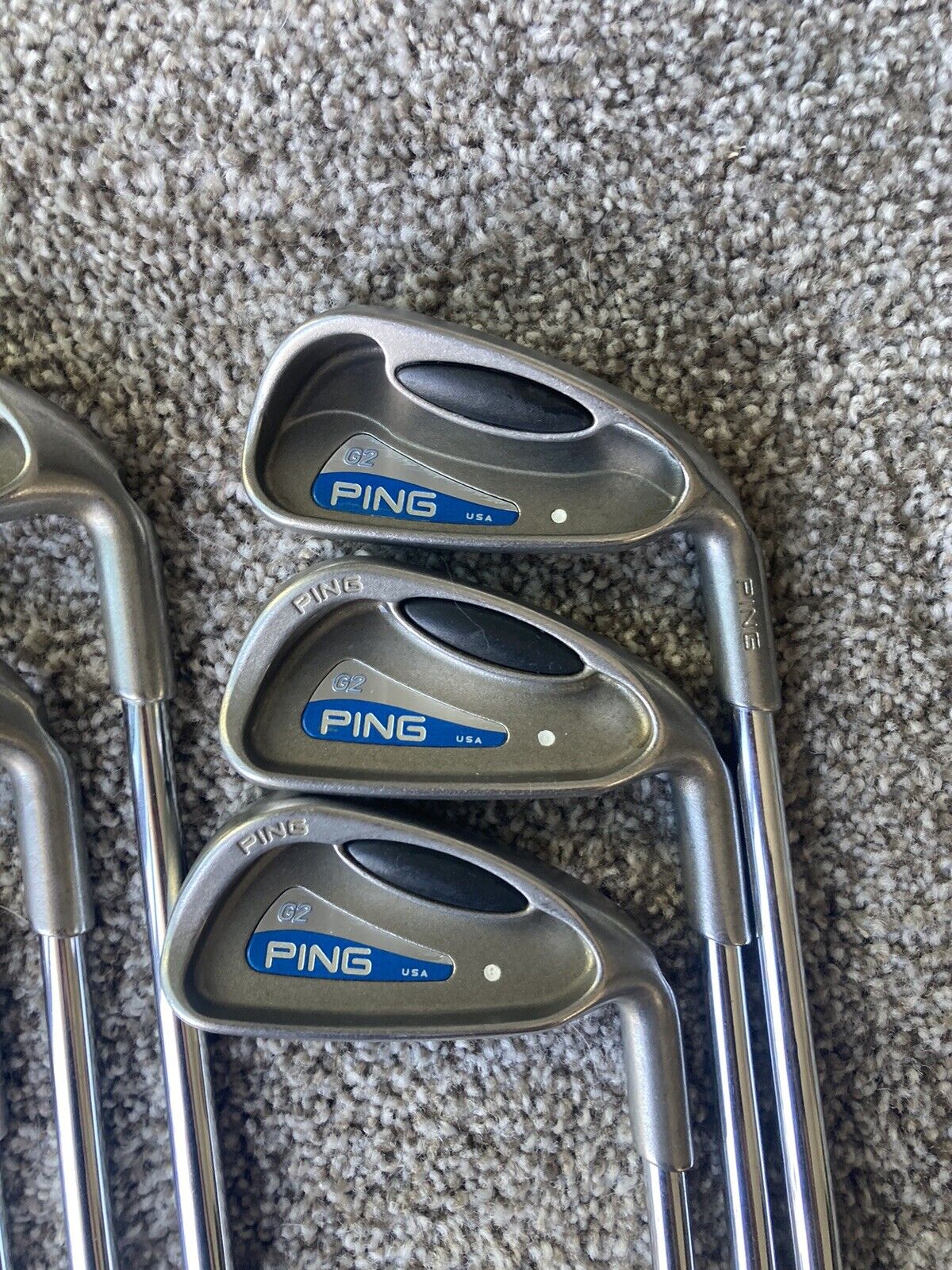 Ping G2 Iron Set 4HL, 5-PW White Ping Steel Stiff Flex