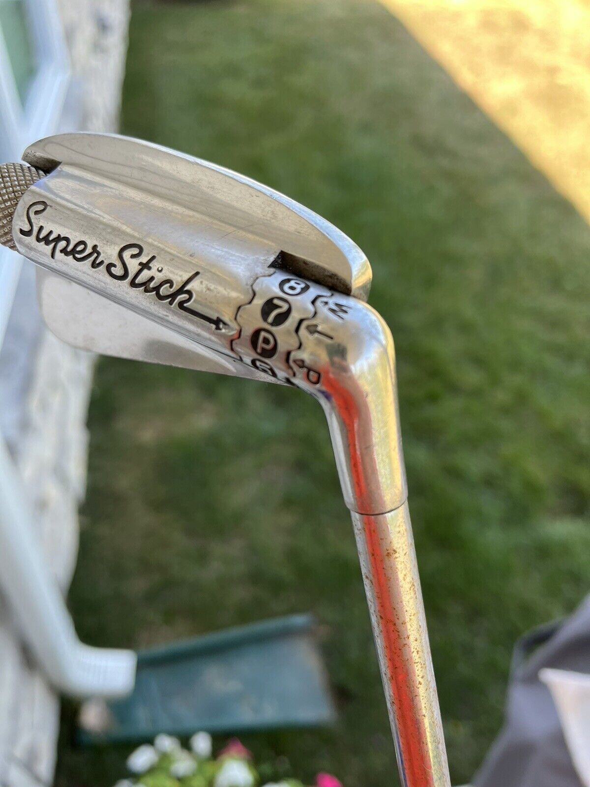 RARE Super Stick Adjustable Iron Golf Club Steel Shaft