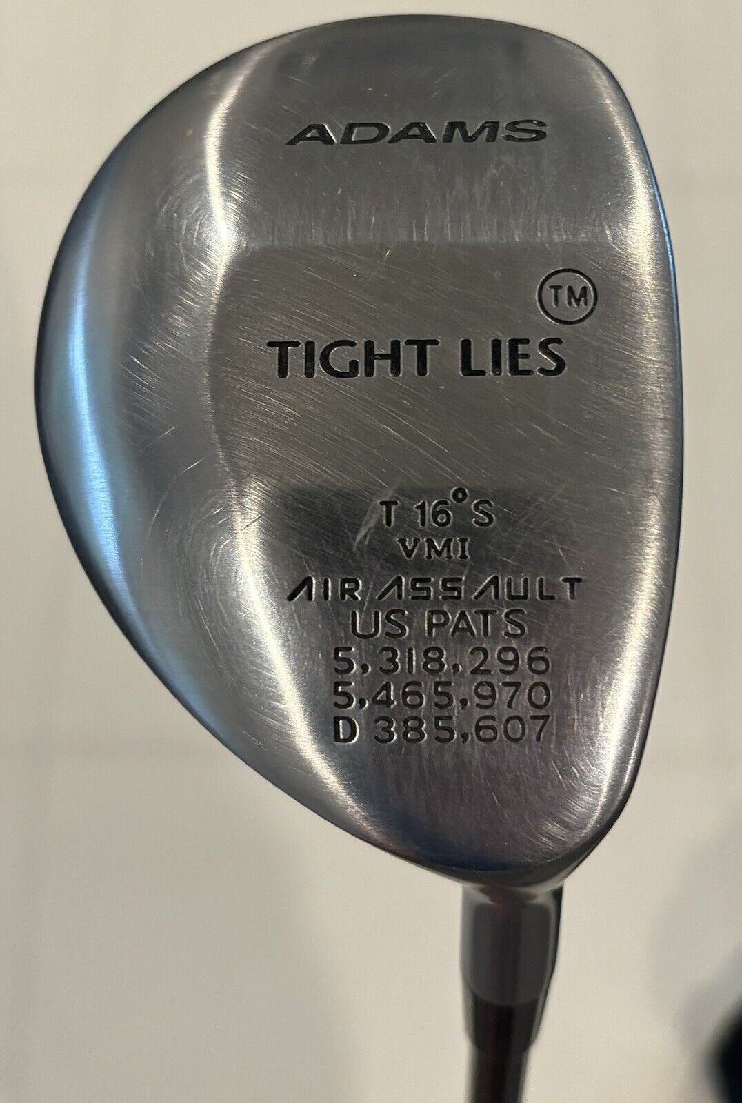 MINT Adams Golf Tight Lies 16* VMI Air Assault 3 Wood Stiff Flex w/ HC 42.5”