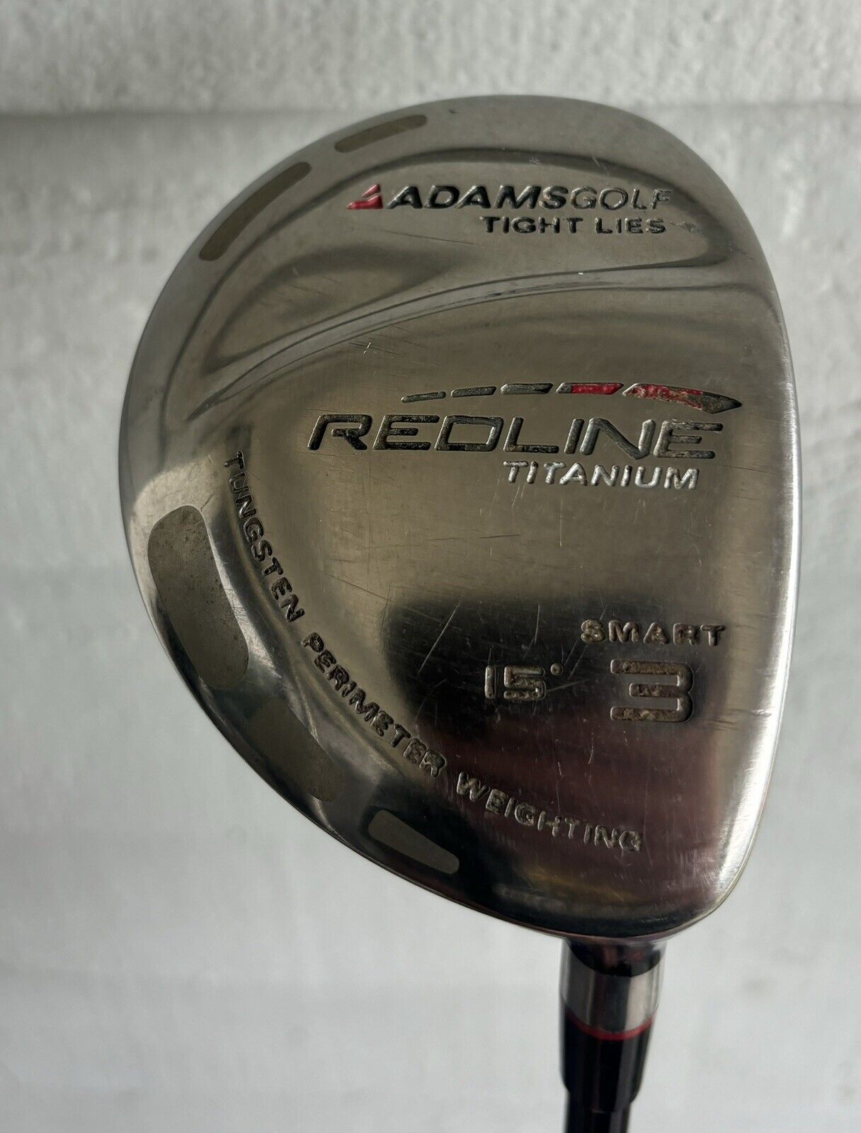 AdamsGolf Tight Lies Redline Titanium Smart 3 Wood 15° Fujikura 75g Graphite