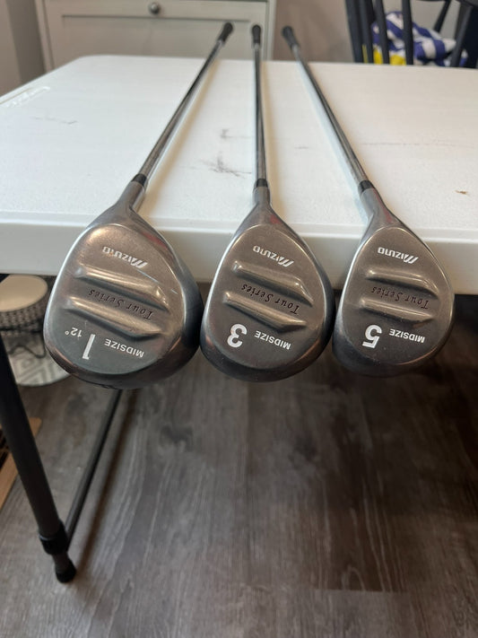 Photo of Mizuno Tour Series Midsize Wood Set Driver, 3w, 5w Standard
