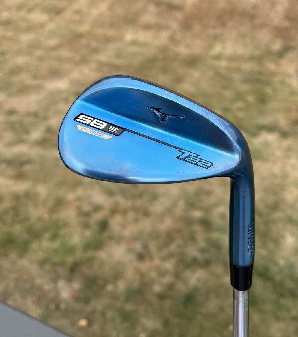 New Mizuno T22 Lob Wedge 58/12 D Blue Ion S400 Stiff Steel 35”