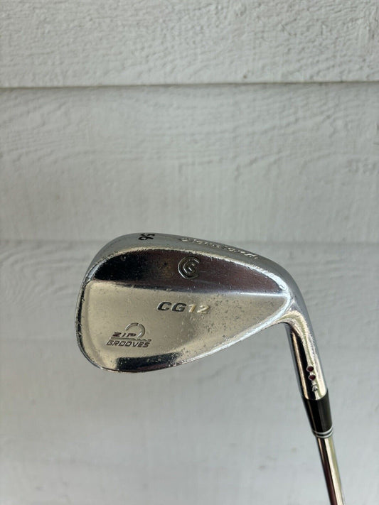 Cleveland CG12 Zip Grooves Chrome Sand Wedge 56/14° Wedge Flex Steel Shaft 35.5”