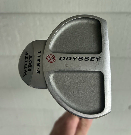 Odyssey White Hot 2 Ball Putter Single Bend Steel Shaft 35”