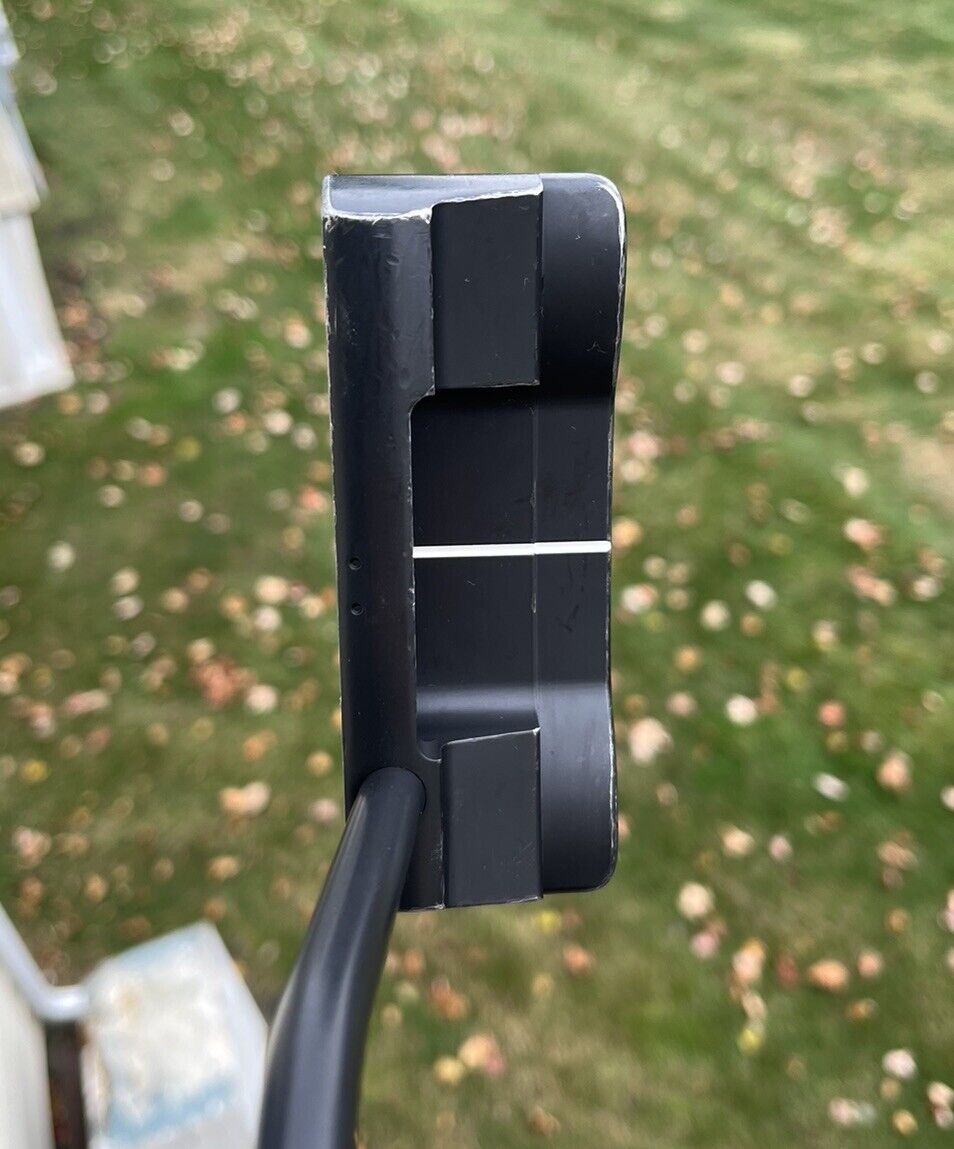 Evnroll ER2 Black Mid Blade Putter Black Shaft Gravity Grip 34”