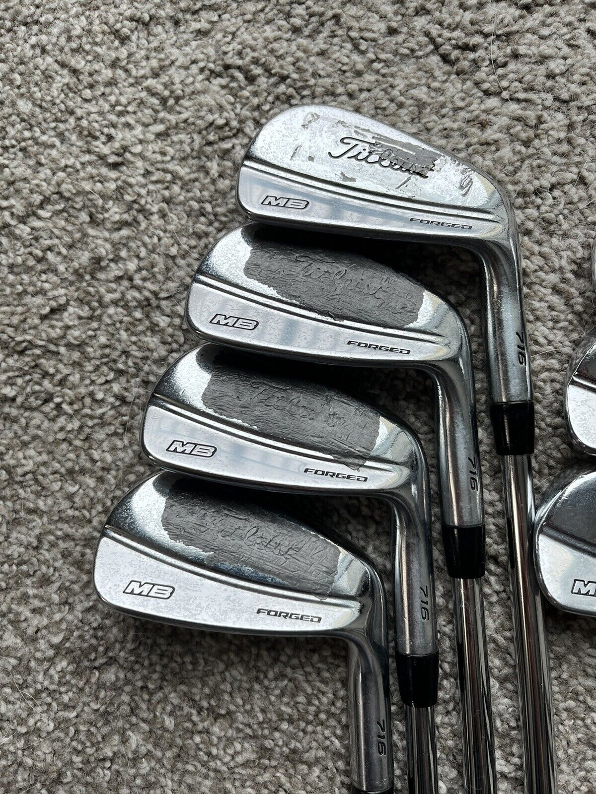 NICE Titleist 716 MB Iron Set 4-PW AMT Tour White S300 Steel Stiff