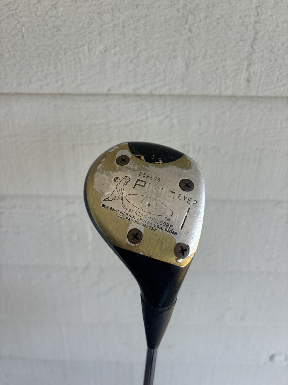 Ping Eye 2 Persimmon Driver Karsten Steel Shaft 43”