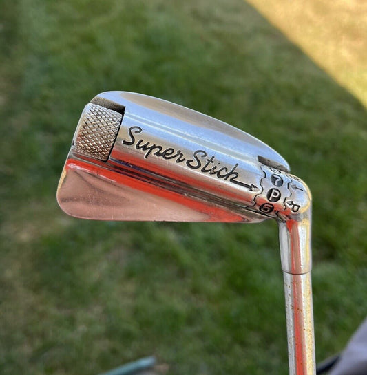 RARE Super Stick Adjustable Iron Golf Club Steel Shaft