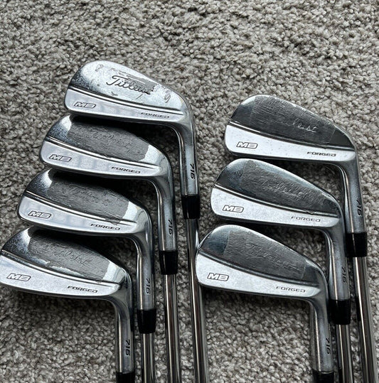 NICE Titleist 716 MB Iron Set 4-PW AMT Tour White S300 Steel Stiff