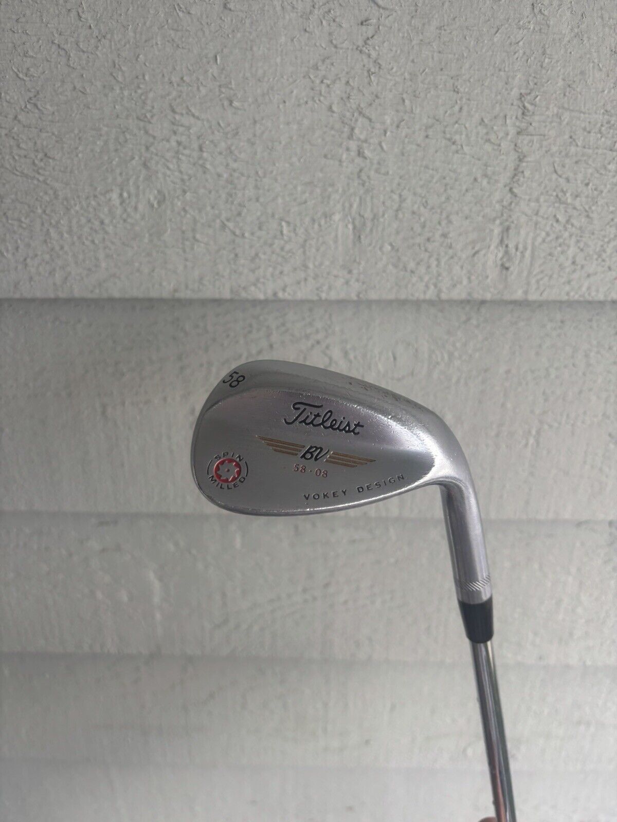 Titleist 2009 Spin Milled Vokey Design 58°/08 Wedge Flex Steel Shaft 35”