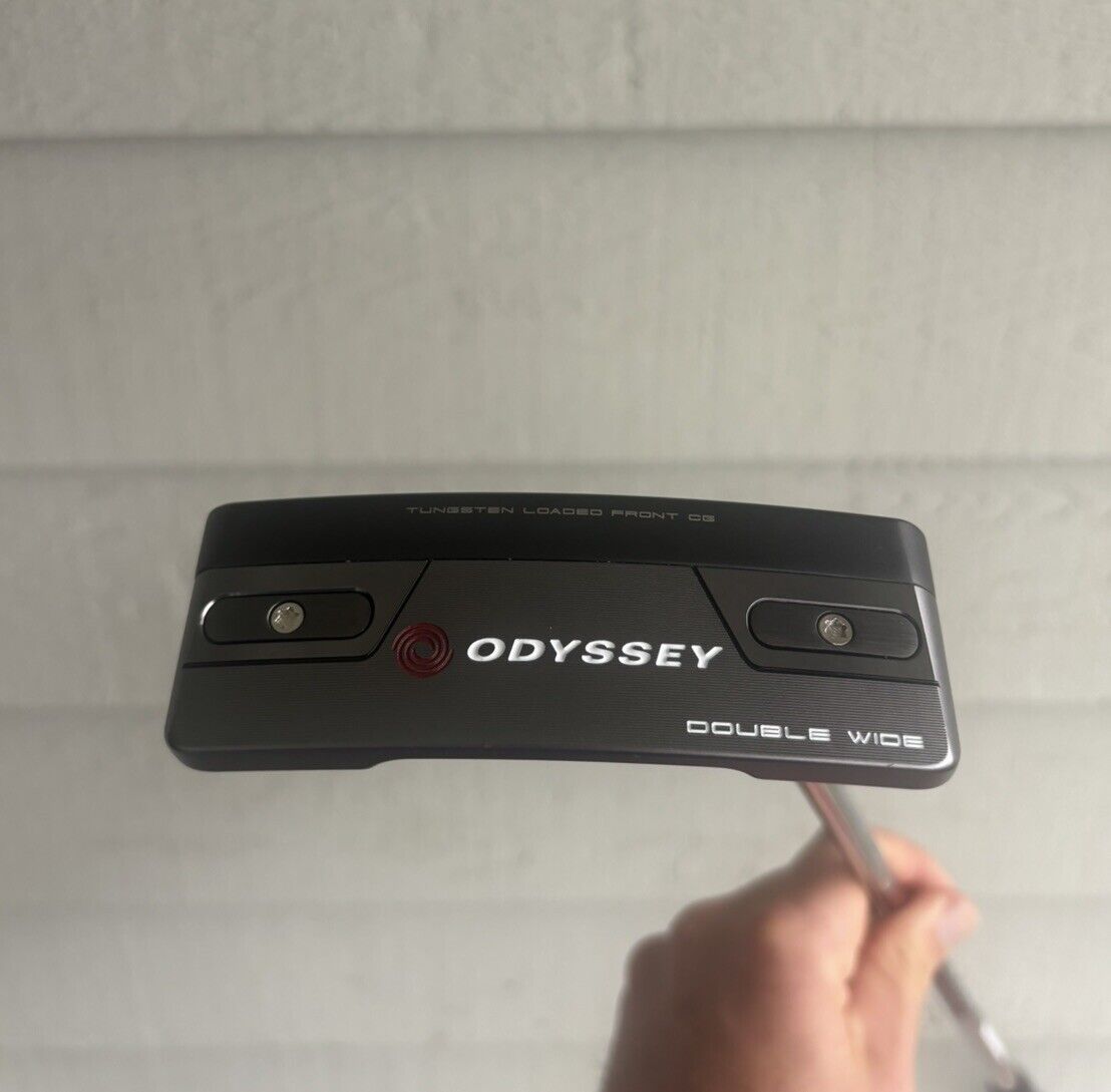 MINT Odyssey Tri Hot 5k Double Wide CH Putter Stroke Lab Shaft w Headcover 35”