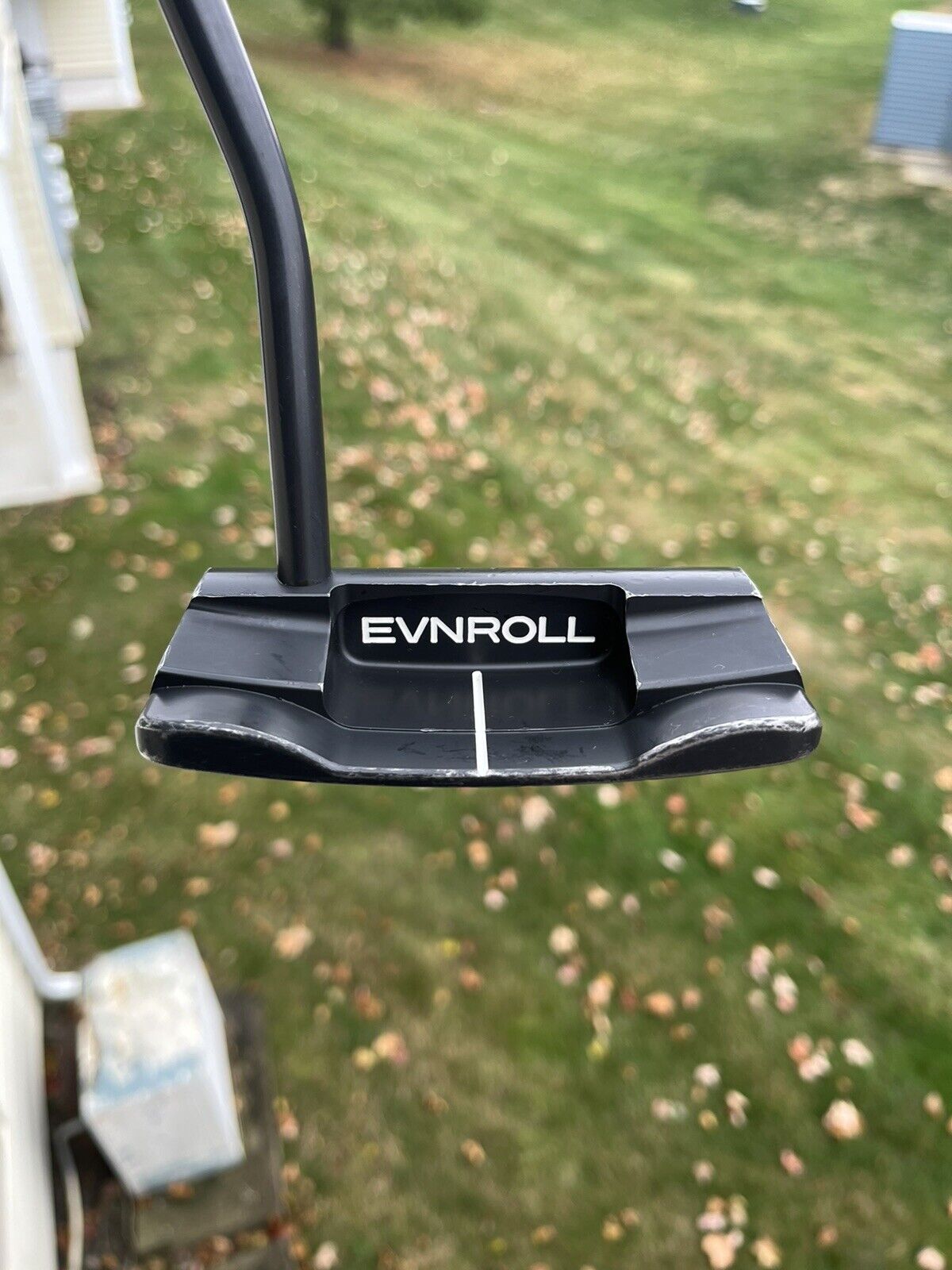 Evnroll ER2 Black Mid Blade Putter Black Shaft Gravity Grip 34”