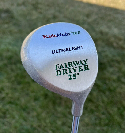 US Kids Kidsklubs 165 Ultralight Fairway Driver 25° Steel Shaft 36”