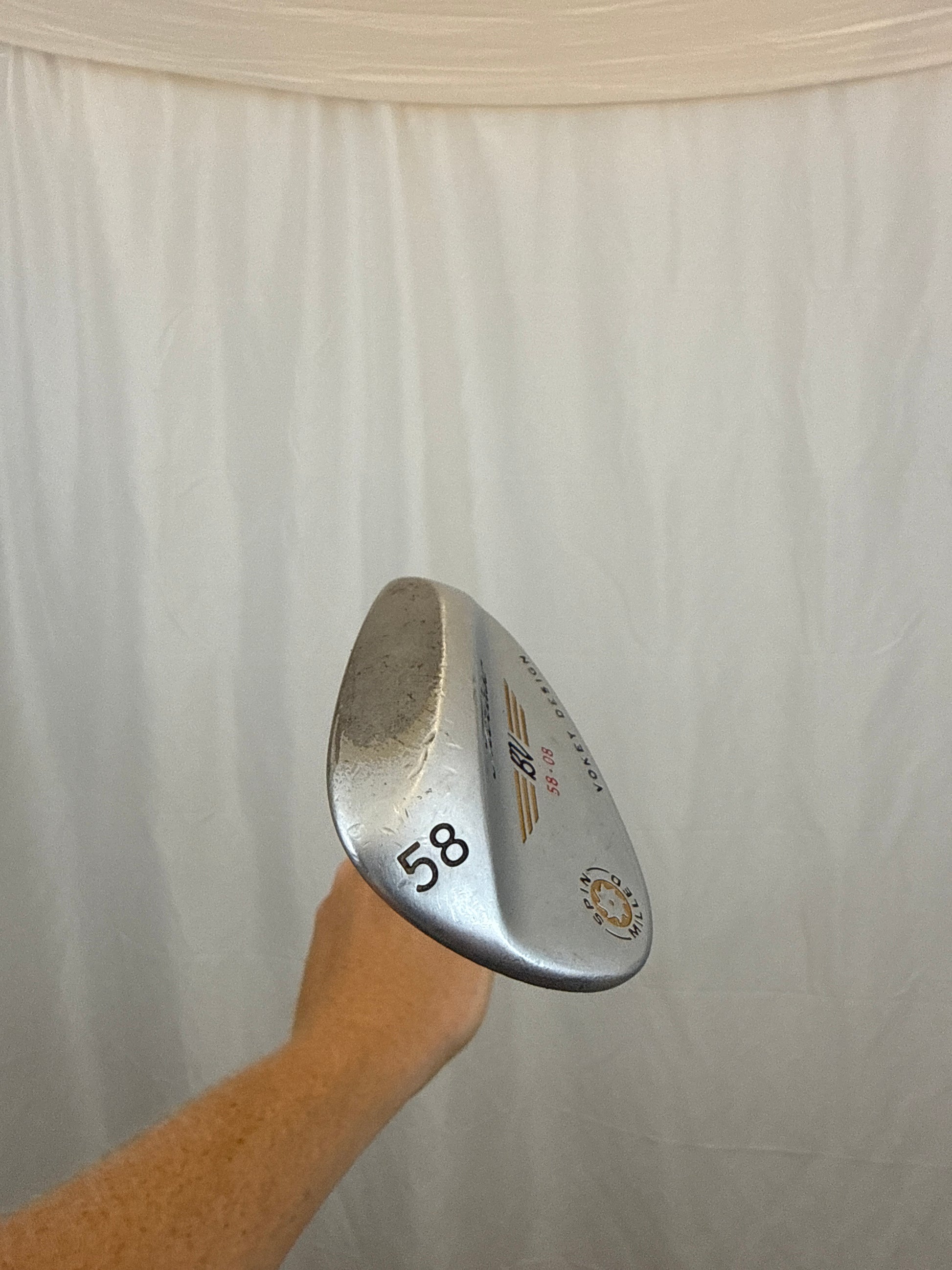 Photo of Titleist Vokey Spin Milled CC Chrome Lob Wedge 58° Wedge Flex