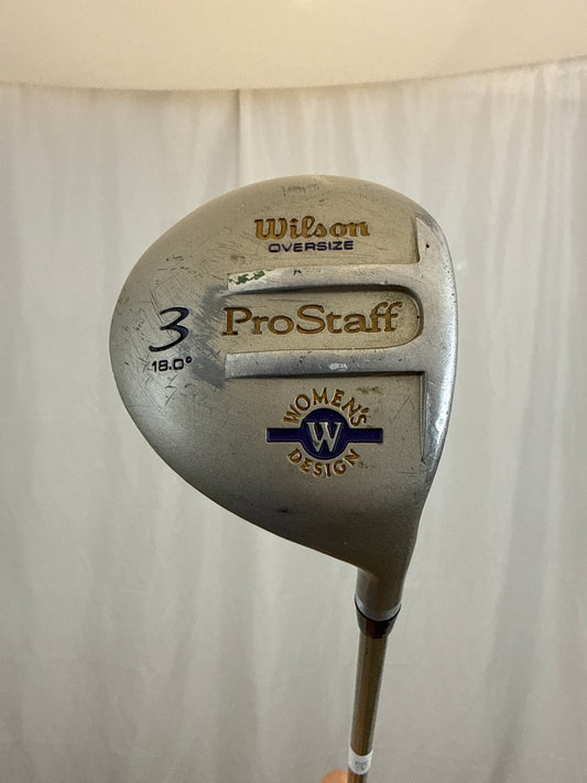 Photo of Wilson Oversize Pro Staff 3-Wood 18° Ladies Flex Re-Flex