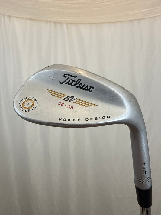 Photo of Titleist Vokey Spin Milled CC Chrome Lob Wedge 58° Wedge Flex