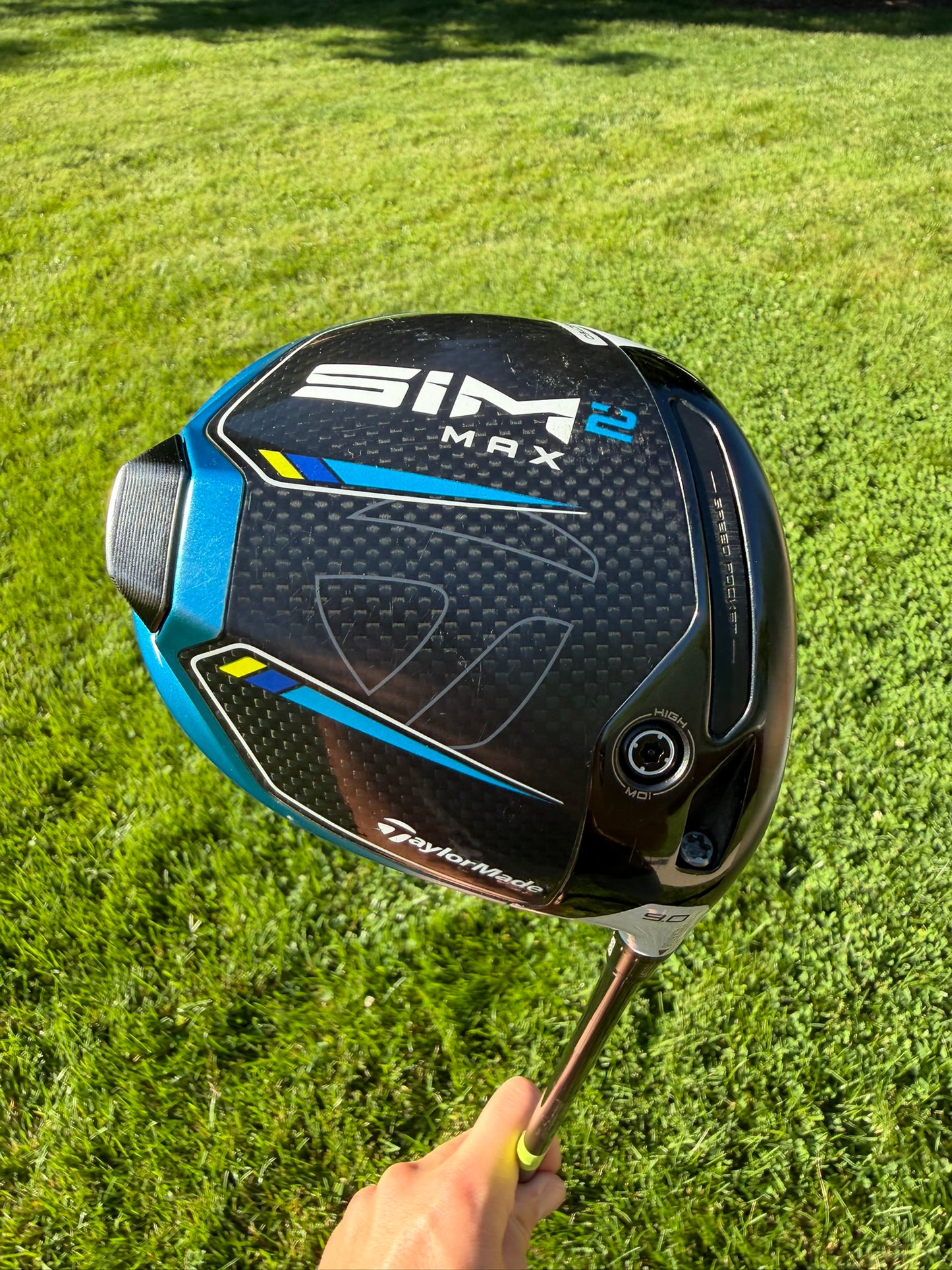 Taylormade SIM2 MAX Driver 9° Hzrdus Smoke RDX Black Stiff Flex 45.5" +HC NICE
