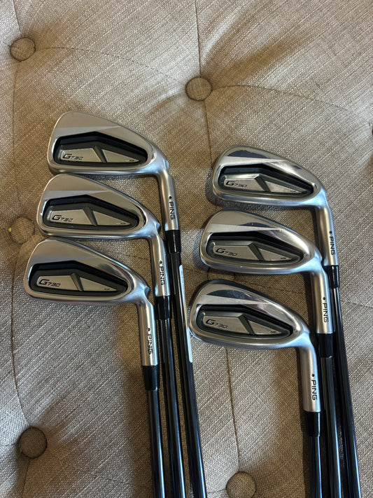 Ping G730 Iron Set 5-PW Black Dot Recoil Dart 75 F3 Regular Flex STD MINT