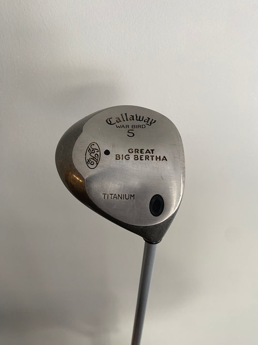 Callaway Great Big Bertha Warbird 5-Wood Factory Model Stiff Flex 42″ +HC NICE
