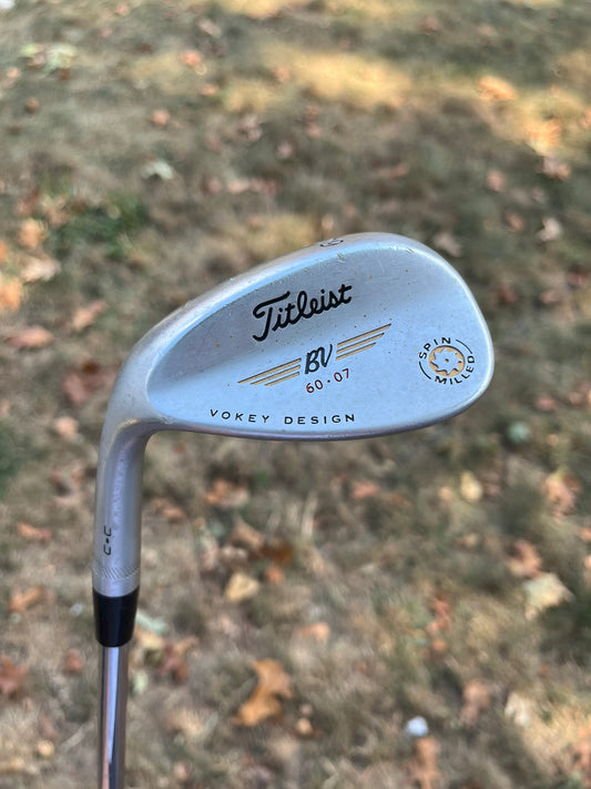 Titleist Spin Milled CC Lob Wedge 60° / 7 Wedge Flex Lefty 34.75″